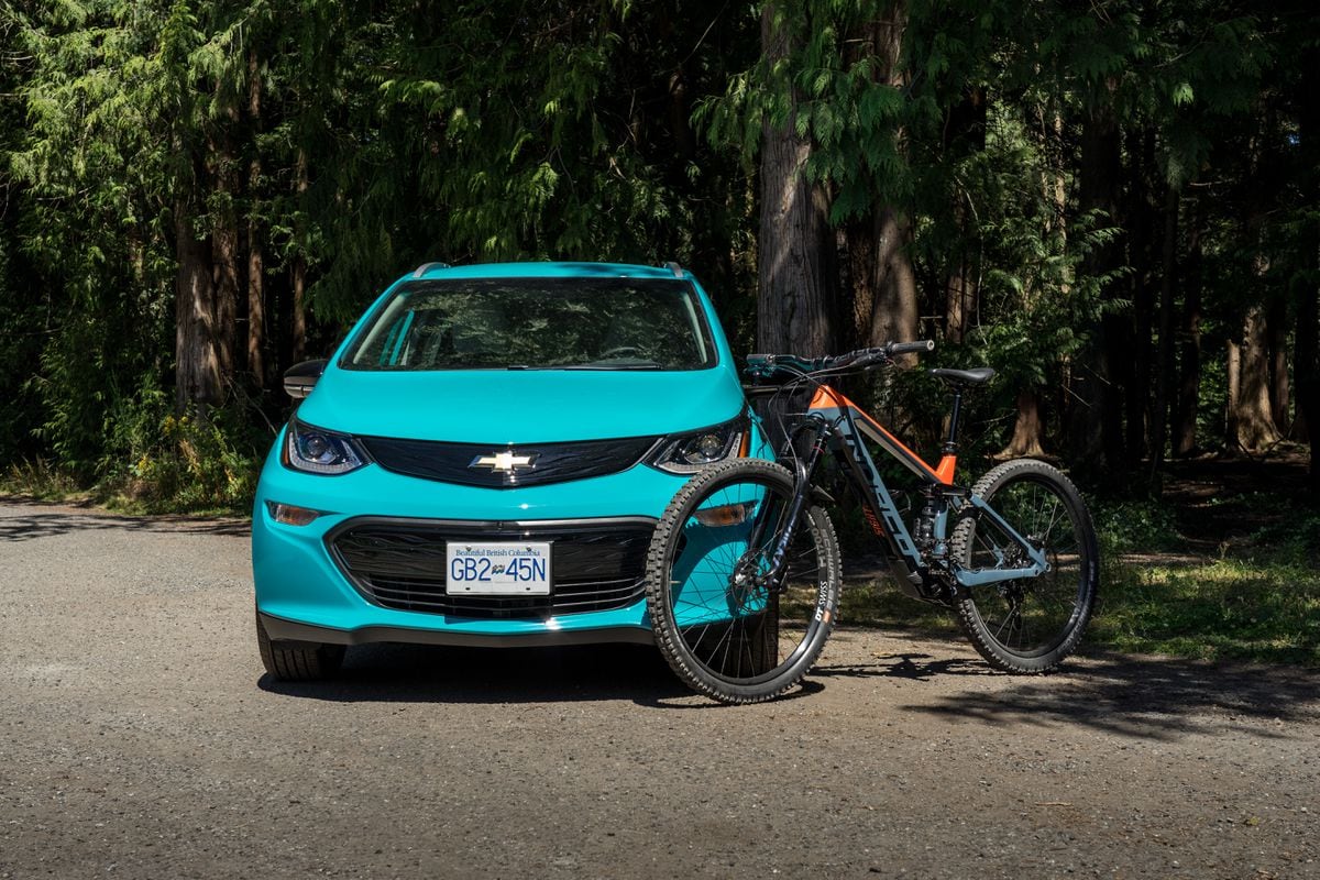 A Chevy Bolt and Norco’s top-end electric-assist bike: A match made in modern mobility heaven