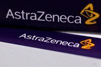 FILE PHOTO: The logo of AstraZeneca is seen on medication packages in a pharmacy in London April 28, 2014. REUTERS/Stefan Wermuth/File Photo