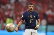 AL KHOR, QATAR - DECEMBER 14: Kylian Mbappe of France
 during the FIFA World Cup Qatar 2022 semi final match between France and Morocco at Al Bayt Stadium on December 14, 2022 in Al Khor, Qatar. (Photo by Catherine Ivill/Getty Images)