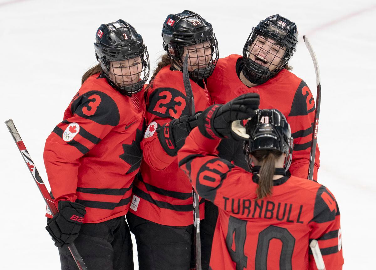 Результат хоккея женщины. Сборная Канады на Олимпиаде 2022. Сборная Канады по хоккею 2022. Женская сборная Канады по хоккею.