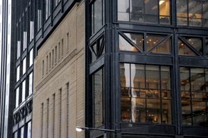 FILE PHOTO: The Art Deco facade of the original Toronto Stock Exchange building is seen on Bay Street in Toronto, Ontario, Canada January 23, 2019. REUTERS/Chris Helgren/File Photo/File Photo