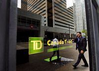 A TD Canada Trust branch is shown in the financial district in Toronto on Tuesday, Aug. 22, 2017. TD Bank Group beat expectations as it reported a third-quarter profit of $3.55 billion, up from $2.25 billion in the same quarter last year. THE CANADIAN PRESS/Nathan Denette