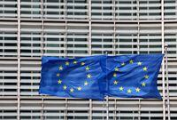 FILE PHOTO: European flags fly outside the European Commission headquarters in Brussels, Belgium March 13, 2023. REUTERS/Yves Herman/File Photo