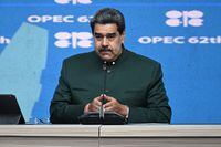 Venezuela's President Nicolas Maduro speaks during a meeting for the 62th anniversary of the Organization of the Petroleum Exporting Countries (OPEC) at the Miraflores presidential palace in Caracas, on September 14, 2022. (Photo by Federico PARRA / AFP) (Photo by FEDERICO PARRA/AFP via Getty Images)