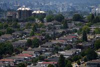 Houses in Burnaby, B.C., on Wednesday, July 12, 2023. Cities such as Calgary and those in the Metro Vancouver region have stuck with a formula in which new growth pays for new growth.