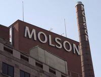 The Molson Coors brewery stands in Montreal on June 3, 2015.