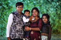 The Patel family of Jagdish Baldevbhai Patel, 39, Vaishaliben Jagdishkumar Patel, 37, Vihangi Jagdishkumar Patel, 11, and Dharmik Jagdishkumar Patel, 3, pose in this undated handout photo released by the RCMP on January 27, 2022. The Indian family were found frozen to death near the border between the United States and Canada last week.  Courtesy of RCMP/Handout via REUTERS THIS IMAGE HAS BEEN SUPPLIED BY A THIRD PARTY. NO RESALES. NO ARCHIVES