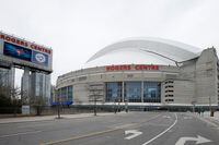 A general view of Rogers Centre, in Toronto, on March 26, 2020.