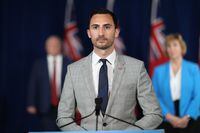 'My expectation is clear: The board must change, or I will take further action. We cannot and will not sit idle, while families and students continue to feel isolated, victimized and targeted,' Stephen Lecce, seen here at Queen's Park on June 3, 2020, said in a statement on Monday.