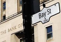 A Bay Street sign in Toronto’s financial district.