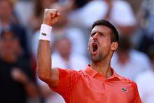 Tennis - French Open - Roland Garros, Paris, France - June 6, 2023 Serbia's Novak Djokovic celebrates winning his quarter final match against Russia's Karen Khachanov REUTERS/Lisi Niesner     TPX IMAGES OF THE DAY