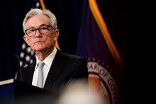 FILE PHOTO: Federal Reserve Chair Jerome Powell holds a news conference in Washington, U.S., November 2, 2022. REUTERS/Elizabeth Frantz/File Photo