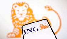 FILE PHOTO: ING Bank logo is seen in this illustration taken March 12, 2023. REUTERS/Dado Ruvic/Illustration/