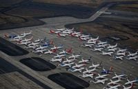 FILE PHOTO: Grounded Boeing 737 MAX aircraft are seen parked at Boeing facilities at Grant County International Airport in Moses Lake, Washington, U.S. November 17, 2020.  REUTERS/Lindsey Wasson