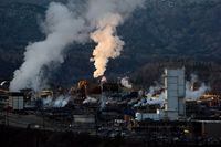 Teck Mining Company's zinc, lead smelting and refining complex is seen in Trail, B.C., on Nov. 26, 2012.