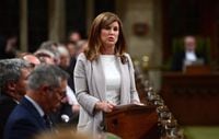 Rona Ambrose asks a question during question period in the House of Commons on Parliament Hill in Ottawa on May 16, 2017.