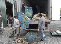 A load of lobster fishing gear, seized by federal fisheries officers, is returned to the Sipekne'katik First Nation in Indian Brook, N.S. on Thursday, May 27, 2021.&nbsp; THE CANADIAN PRESS/Andrew Vaughan