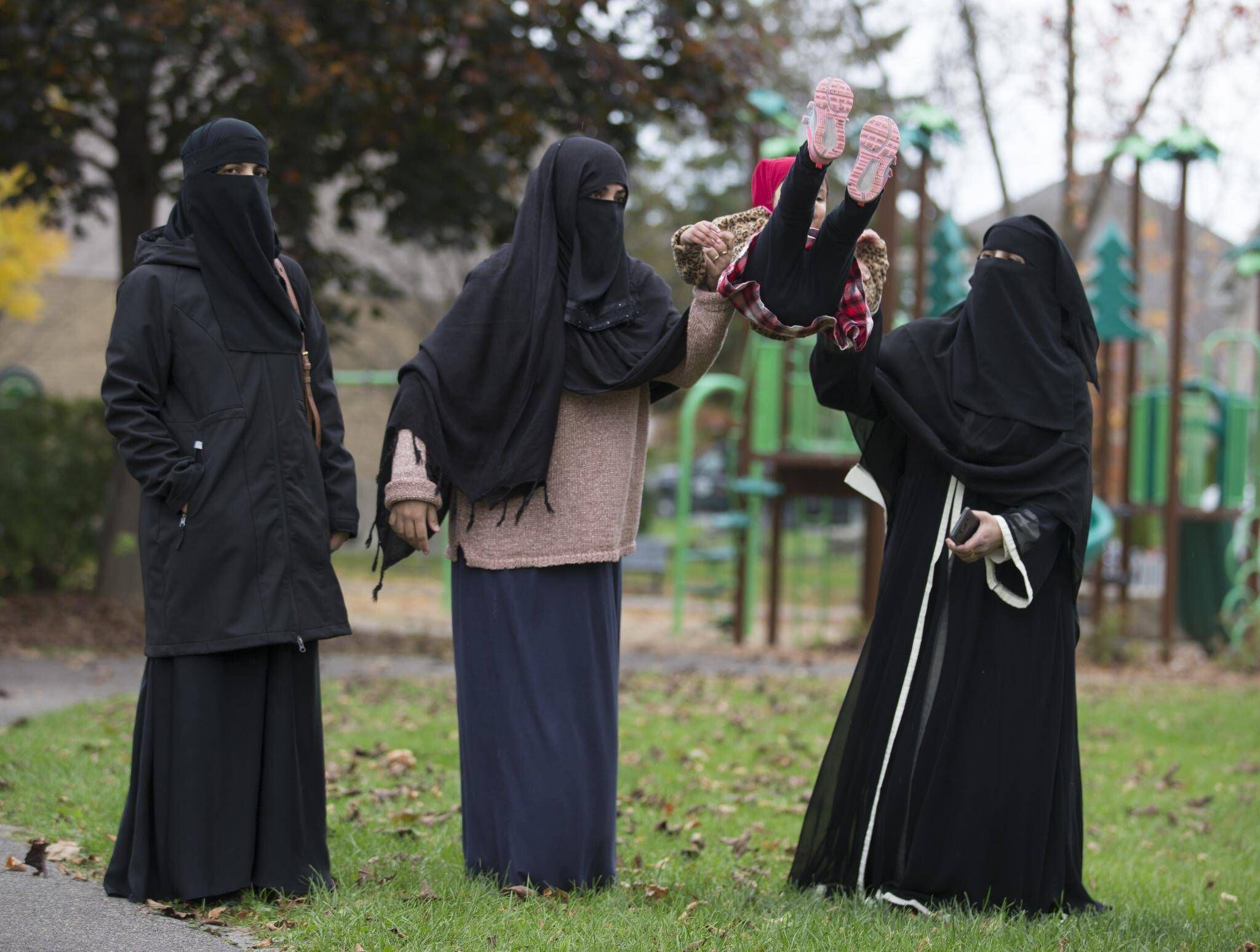 In america niqab Muslim Women