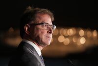 B.C. Health Minister Adrian Dix pauses while responding to questions during a news conference in Vancouver on Monday, November 7, 2022. Dix&nbsp;plans to announce actions on how the government will ensure patients in the province will have secure access to the diabetes and weight loss drug Ozempic. THE CANADIAN PRESS/Darryl Dyck