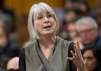 Health Minister Patty Hajdu responds during question period in the House of Commons, in Ottawa, on Feb. 25, 2020.