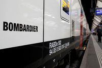 A Bombardier FV-Dosto double-decker train of Swiss railway operator SBB is seen at the central station in Zurich, Switzerland, on April 29, 2019. A November audit by the World Bank alleged the Canadian train maker colluded with senior officials at Azerbaijan Railways to win a 2013 contract worth US$339-million to install rail-signalling equipment in the country.