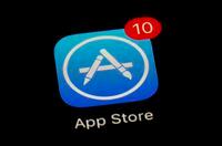 FILE - This March 19, 2018, file photo shows Apple's App Store app in Baltimore.  Big techs outsized influence over society has become one of the biggest battlefronts in state legislatures this year. Lawmakers are taking on tech and social media companies over a wide range of issues, including anti-trust, digital privacy, taxing ad sales, net neutrality and censorship (AP Photo/Patrick Semansky, File)