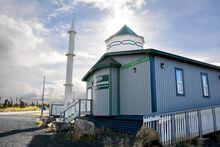 The Midnight Sun Mosque in Inuvik, N.W.T., is the northernmost mosque on the continent. Due to extreme cold, it was constructed in Winnipeg and transported 4,500 km to its current location.