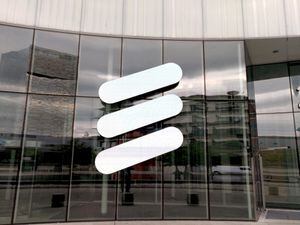 FILE PHOTO: Ericsson logo is seen at its headquarters in Stockholm, Sweden June 14, 2018. REUTERS/Olof Swahnberg