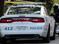Barrie Police have evacuated approximately 25 homes as a precaution after explosives were found at a residence on Virgilwood Crescent in Barrie, Ont., Thursday, July 12, 2012. The explosives were found after the arrest of two individuals. THE CANADIAN PRESS/ BENJAMIN RICETTO