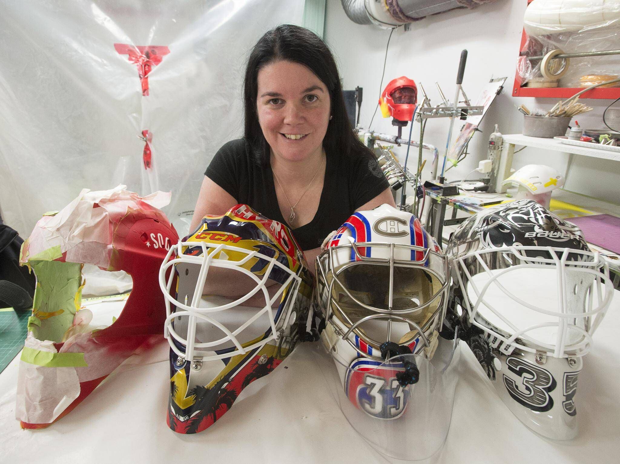 The man behind the masks: Swedish artist designs helmets for hockey goalies  - The Globe and Mail