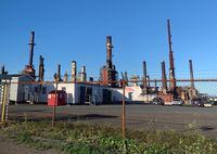 The oil refinery in Come By Chance, N.L. is shown on Tuesday, Oct.6, 2020. Newfoundland and Labrador Premier Andrew Furey says discussions about the future of the oil refinery are ongoing. THE CANADIAN PRESS/Paul Daly
