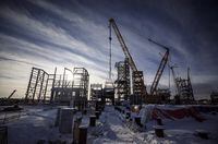 Inter Pipeline's Heartland Petrochemical Complex is shown under construction in Fort Saskatchewan, Alta., on Thursday, January 10, 2019. THE CANADIAN PRESS/Jason Franson