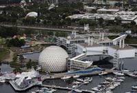 Ontario Place in Toronto.  Story is about the derelict western half (West of the Cinesphere) shown here. (2017-11-03 15:33:52)Michelle Siu/The Globe and Mail