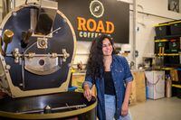 Alisha Esmail of Road Coffee stands for a photography at her business in Saskatoon in Saskatoon, SK, January 7, 2021.Photo Liam Richards for the Globe and Mail