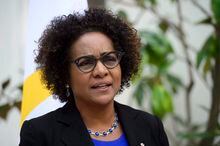 Former governor general Michaelle Jean is shown in Paris, France on Monday, April 16, 2018. Former governor general  Jean says Western countries must admit mistakes they've made in Haiti and pressure that country's elite to find a path out of an ongoing humanitarian crisis.THE CANADIAN PRESS/Sean Kilpatrick