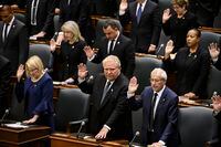 Ontario Premier Doug Ford and members of province's legislature pay tribute to Queen Elizabeth and parliament swear allegiance to King Charles III in Toronto on Wednesday September 14, 2022. THE CANADIAN PRESS/Christopher Katsarov