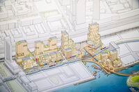 TORONTO, ON - The proposed Quayside site plan. Waterfront Toronto and Sidewalk Labs put on their 4th public round table discussion for the  Sidewalk Toronto project on December 8, 2018.