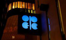The logo of the Organisation of the Petroleum Exporting Countries (OPEC) is seen at OPEC's headquarters in Vienna, Austria December 5, 2018.   REUTERS/Leonhard Foeger