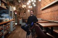 Restaurateur James Iranzad, of Gooseneck Hospitality, poses for a photograph at Wildebeest restaurant, in Vancouver, on Friday, April 3, 2020. Darryl Dyck/The Globe and Mail
