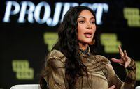 FILE PHOTO: Television personality Kim Kardashian attends a panel for the documentary "Kim Kardashian West: The Justice Project" during the Winter TCA (Television Critics Association) Press Tour in Pasadena, California, U.S., January 18, 2020. REUTERS/Mario Anzuoni