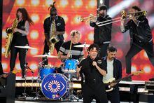 The Arkells perform during the Juno Awards in Toronto on Sunday, March 15, 2022. THE CANADIAN PRESS/Nathan Denette