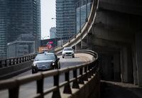 Eastbound traffic from the Gardiner Expressway exits at the Jarvis St. off ramp on Mar 10 2021. Fred Lum/The Globe and Mail