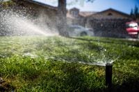 FILE Ñ A lawn sprinkler in Sacramento on April 2, 2015. Despite calls to reduce water consumption during a punishing drought, Californians used 2.6 percent more water in January 2022 compared with the same month in 2020, according to state data. (Max Whittaker/The New York Times)