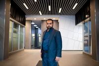 Mohammed Hashim, who helps the muslim community with PR, counselling and liaisoning during crisis, poses for a portrait in Toronto, on Friday, Nov., 29, 2019.  (Christopher Katsarov/The Globe and Mail)