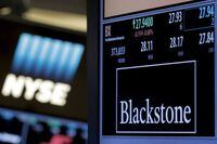 Blackstone Group reported first-quarter earnings Thursday.