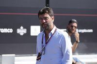 FILE- Juventus soccer team president Andrea Agnelli arrives prior to the start of the third free practice at the Monza racetrack, in Monza, Italy, Sept. 10, 2022. Juventus president Andrea Agnelli, vice president Pavel Nedved and CEO Maurizio Arrivabene are among 15 people who could face a trial for alleged false accounting and irregularities in player transfers following a notification from the public prosecutor’s office in Turin.The prosecutor’s office announced on Monday that 16 subjects were under investigation: Juventus and 15 people. A request for home arrest for Agnelli was rejected by a preliminary judge. (AP Photo/Luca Bruno, File)