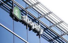 Shopify Inc. headquarters signage in Ottawa on Tuesday, May 3, 2022. Shopify Inc. says sales by merchants on its system set a new record for Black Friday as they rose 17 per cent compared with a year ago. THE CANADIAN PRESS/Sean Kilpatrick