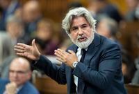 Canadian Heritage Minister Pablo Rodriguez responds to a question from the opposition during Question Period, Monday, November 21, 2022 in Ottawa.  THE CANADIAN PRESS/Adrian Wyld
