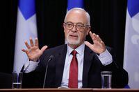Carlos Leitao reacts to the Quebec Auditor General annual report at the National Assembly in Quebec City on Monday August 15, 2022. Former Quebec finance minister Leitao has been appointed to the Bank of Canada's board of directors. THE CANADIAN PRESS/Francis Vachon