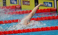 Swimming - FINA World Championships - Budapest, Hungary  - June 21, 2022 Britain's Medi Eira Harris in action during the women's 50m backstroke semi final REUTERS/Marton Monus